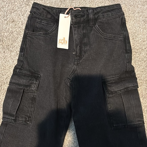 GB Little Girls Wide Leg Cargo Jeans- BRAND NEW - Picture 4 of 4